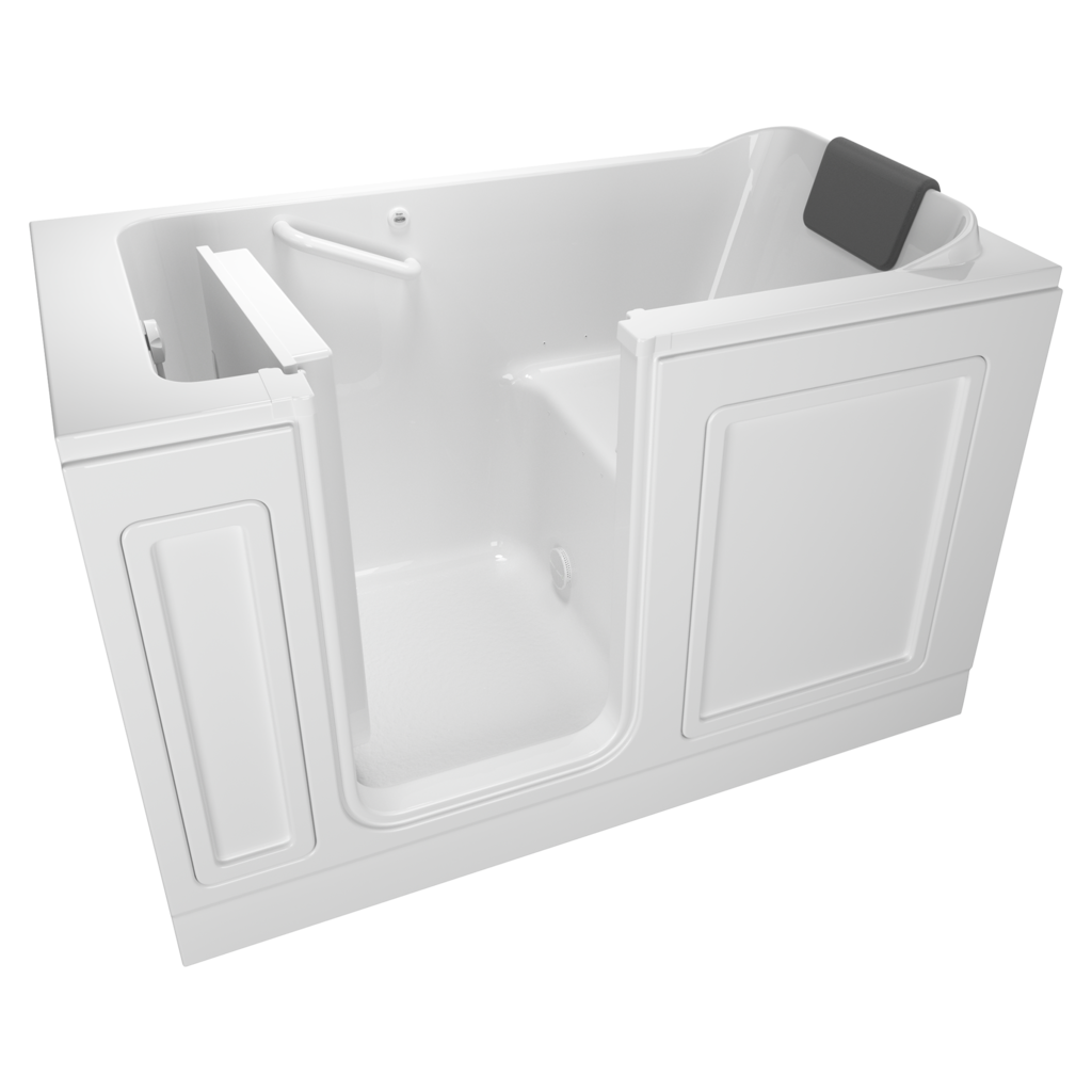 Acrylic Luxury Series 32 x 60-Inch Walk-in Tub With Combination Air Spa and Whirlpool Systems - Left-Hand Drain With Faucet
